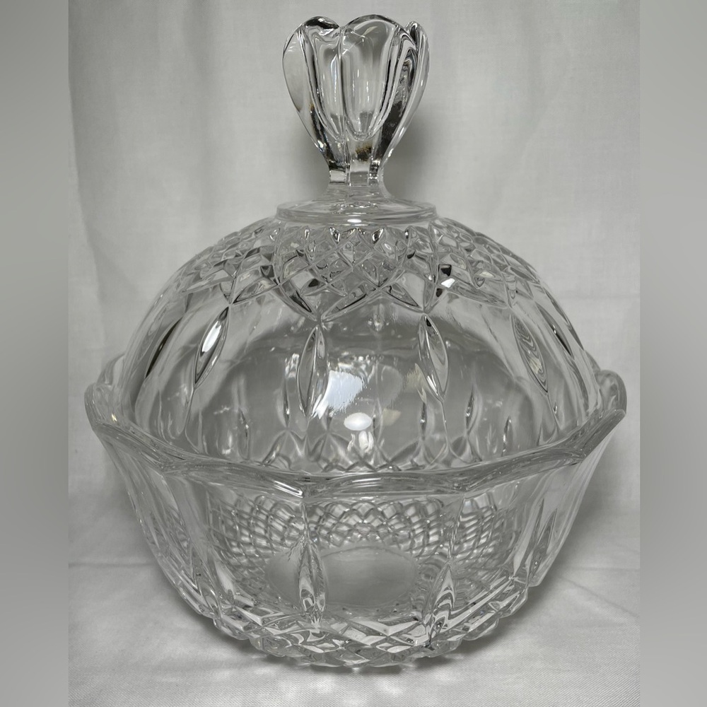 Vintage Royal Crystal Rock “Opera” Candy Dish & Lid